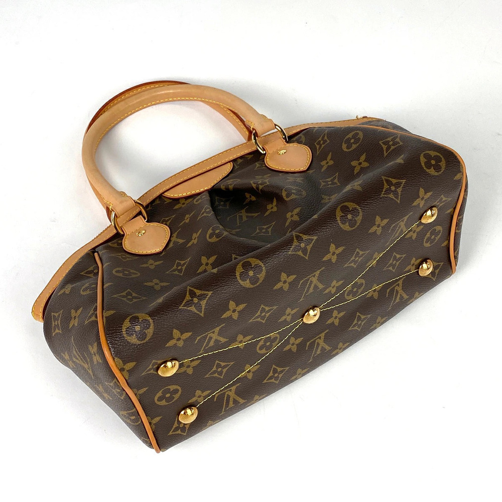 Louis Vuitton Tivoli Tote Handbag Bag Brown Monogram